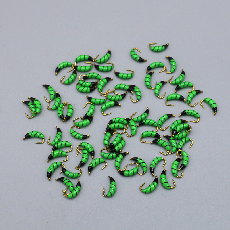 斑纹若虫飞蝇钩路亚饵蛆虫假饵微物白条马口桃花假饵溪流,淘宝优惠券,粉丝福利购,淘宝优惠卷