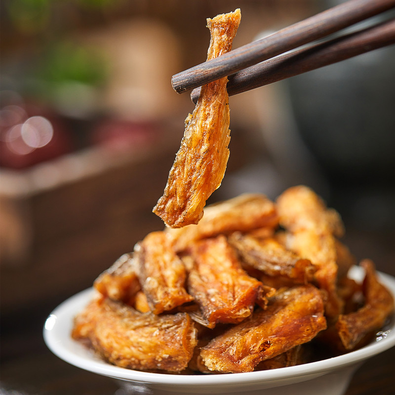 酥脆龙头鱼罐装入味香酥龙头烤豆腐鱼干海鲜零食即食小吃宁波风味-图1