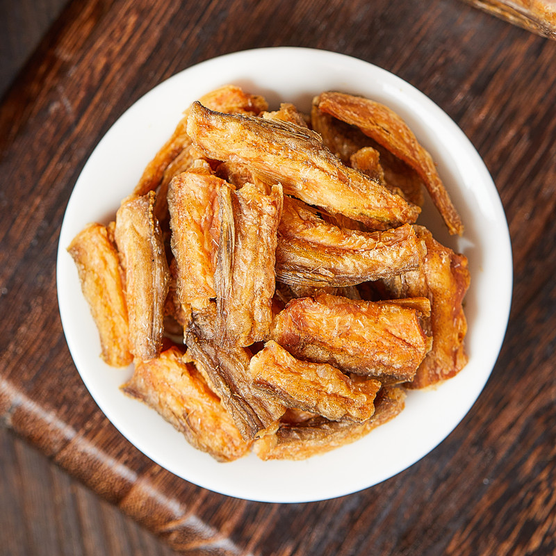 酥脆龙头鱼罐装入味香酥龙头烤豆腐鱼干海鲜零食即食小吃宁波风味-图0