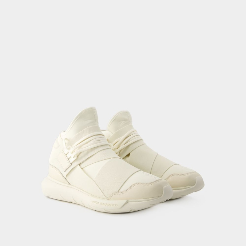 Y-3 Qasa Sneakers 拼色皮质运动鞋 - 图0