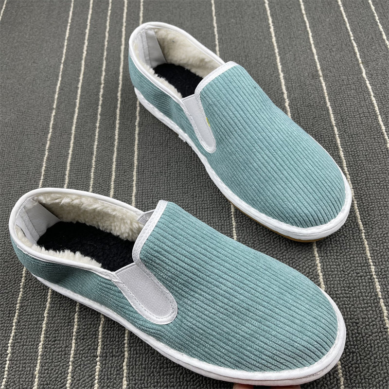 冬季纯色大棉加绒加厚布鞋男女棉鞋子松紧口一脚蹬开车鞋轻便耐磨,淘宝优惠券,粉丝福利购,淘宝优惠卷