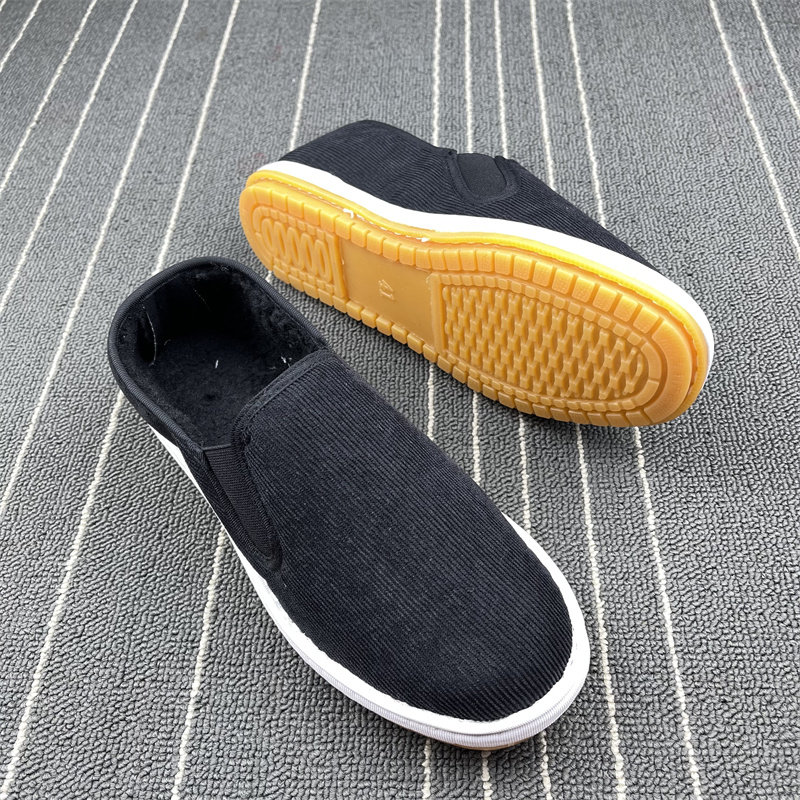 冬季纯色大棉加绒加厚布鞋男女棉鞋子松紧口一脚蹬开车鞋轻便耐磨,淘宝优惠券,粉丝福利购,淘宝优惠卷