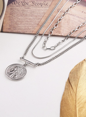 宋威龙同款嘻哈钛钢不生锈项链