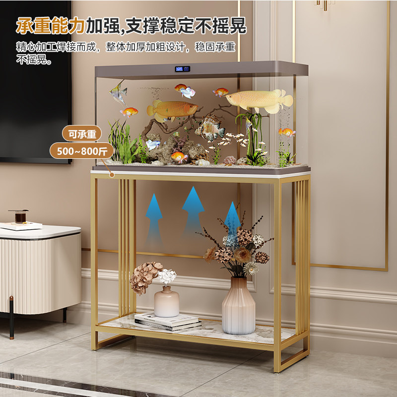 现代鱼缸架花架子客厅装饰置物架摆件花几家用边几侧边柜长方形桌,淘宝优惠券,粉丝福利购,淘宝优惠卷