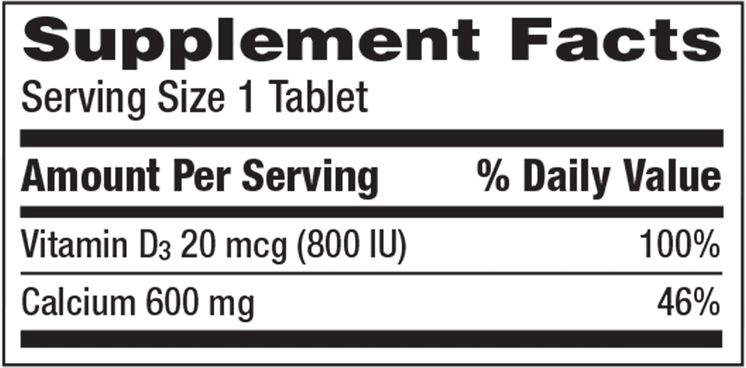 美国代购Caltrate 600 Plus D3 Calcium and Vitamin D Supplemen-图0