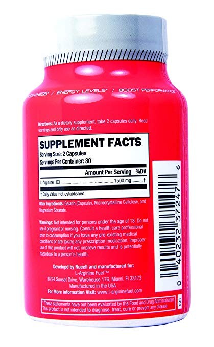 美国代购N.1 L-arginine Fuel Extra Strength L Arginine - 1500 - 图1