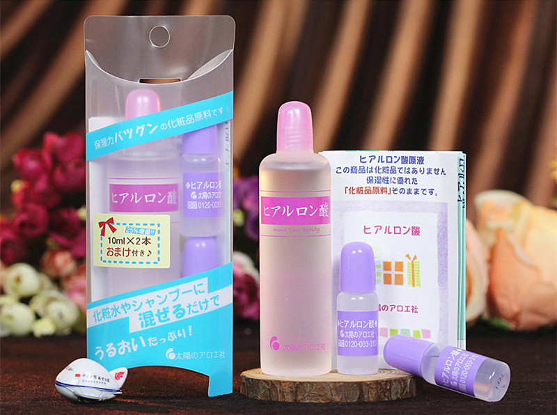 日本太陽蘆薈社玻尿酸原液80ML+20/10ML*2透明質酸保溼精華液套裝