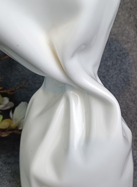 简约陶瓷家居装饰品干花鲜花纸袋造形花瓶客厅桌面高级感艺术摆件