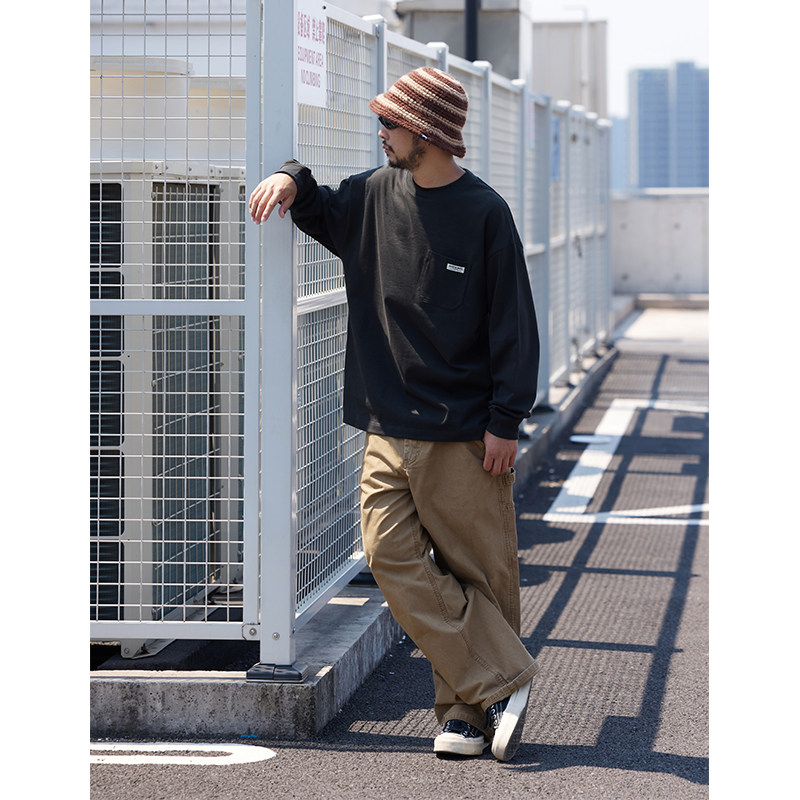 Quentin Marx25秋季新品日系男士重磅长袖T恤宽松休闲套头卫衣潮,淘宝优惠券,粉丝福利购,淘宝优惠卷