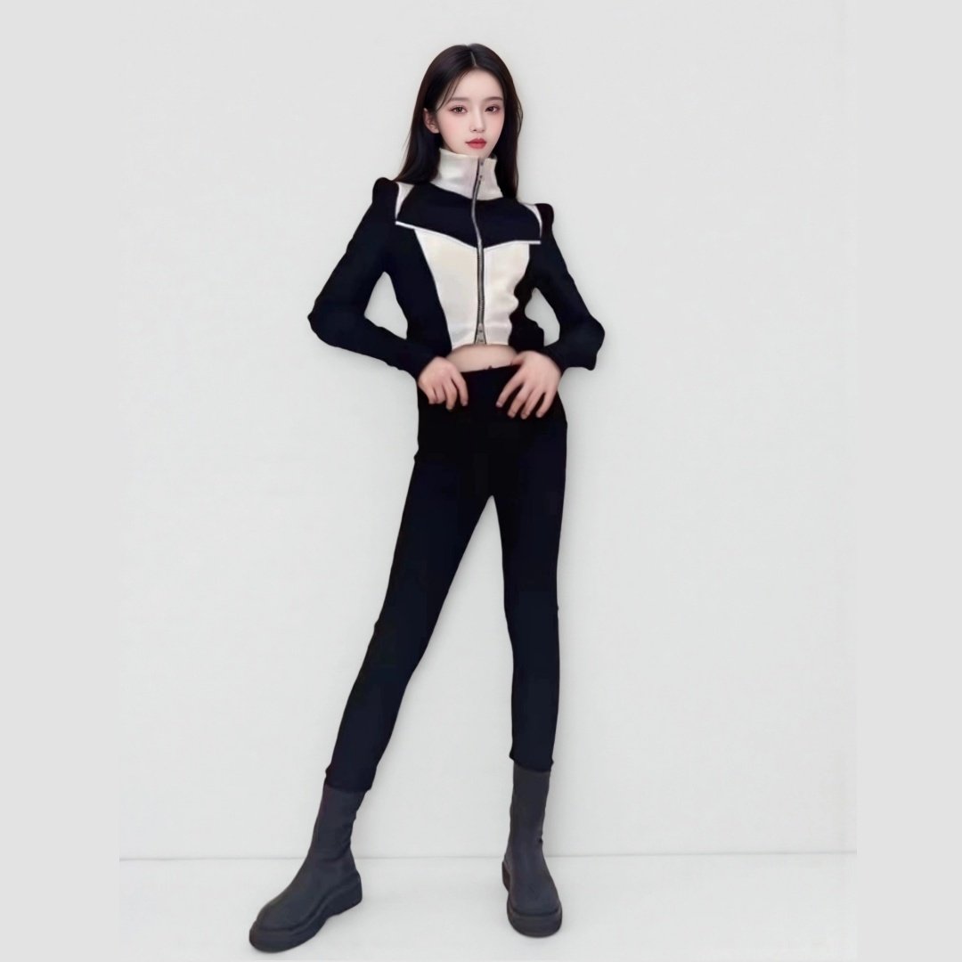 儿童模特形体走秀潮服女童酷潮服高端车模T台服装长袖套装演出服,淘宝优惠券,粉丝福利购,淘宝优惠卷