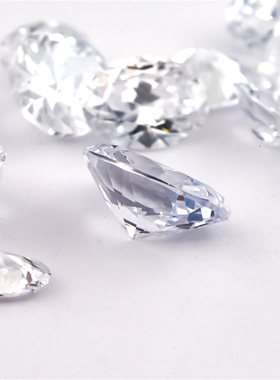 2x3-13x18mm 5A 梧州人工合成宝石  白色蛋型锆石裸石 立方氧化锆