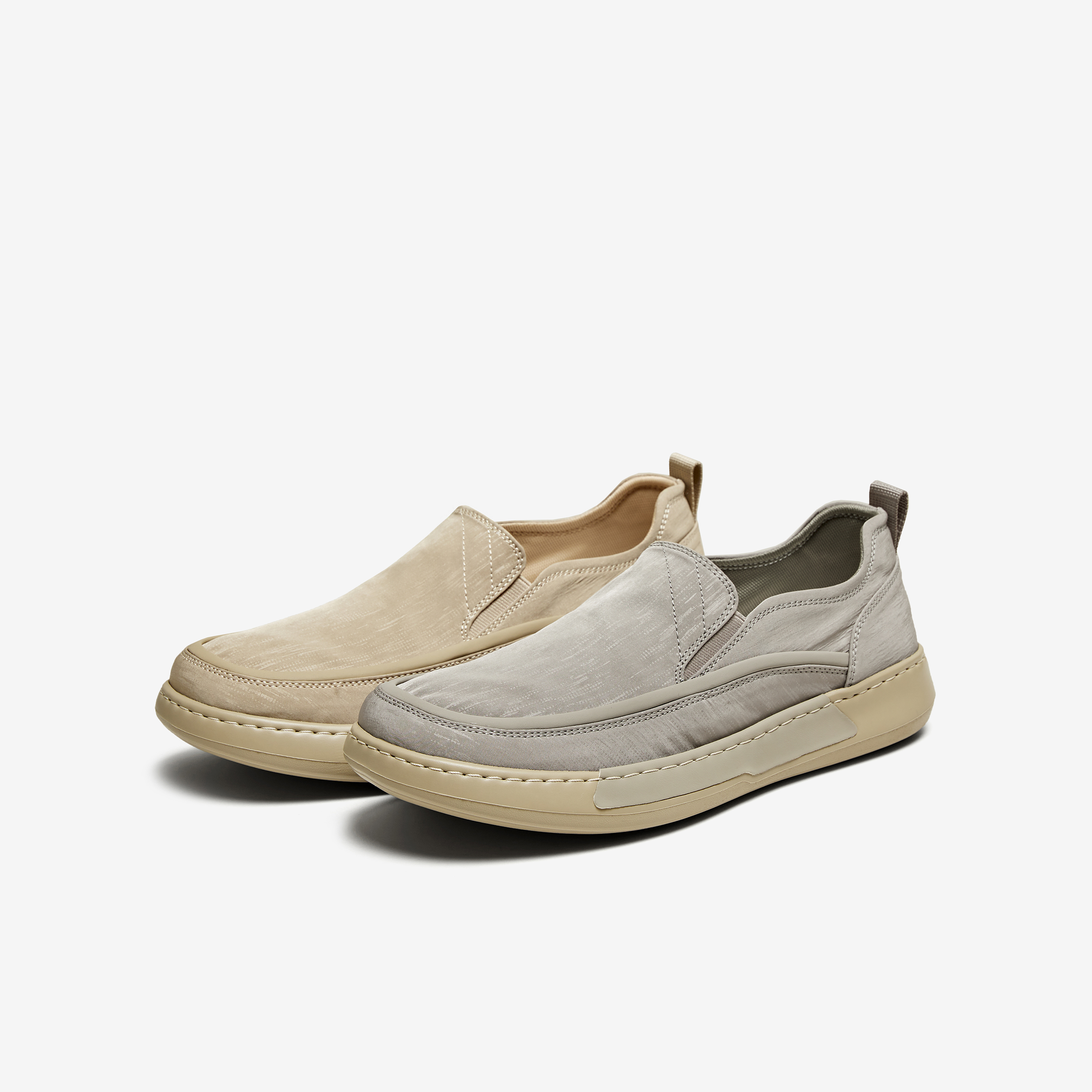 TATA他她一脚蹬软底布鞋男士透气懒人休闲爸爸鞋2025新款VMX02AM5 - 图3