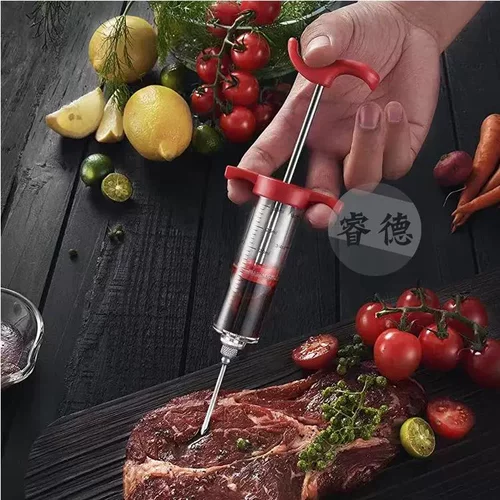 调料注射器烤羊腿全羊腌料腌肉针管注酒手动腌料食材鸡胸肉酱料 - 图2