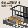 Kitchen refrigerator side magnetic spice storage rack