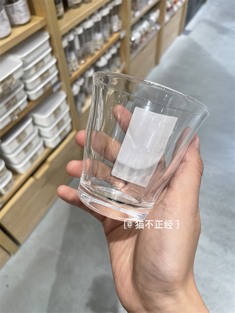 MUJI无印良品 透明玻璃杯 水杯茶杯冰淇淋杯饮料杯 - 图1