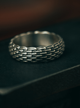 银饰情侣原创设计指环