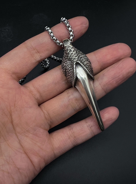 帝骁原创设计银鹰爪吊坠s925