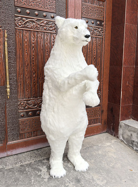 一比一仿真熊摆件动物模型