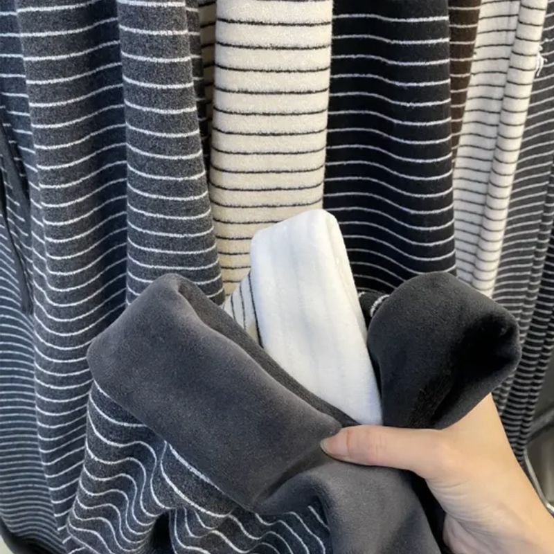 Maternity pants 2025 autumn and winter plus velvet corduroy wide leg pants for women