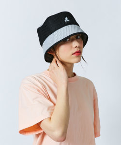 KANGOL Mesh Bin 坎戈尔袋鼠网眼渔夫帽平顶帽 周冬雨同款  INS潮