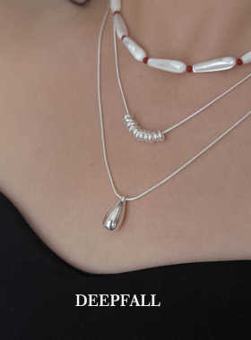 DEEPFALL纯银电话线项链