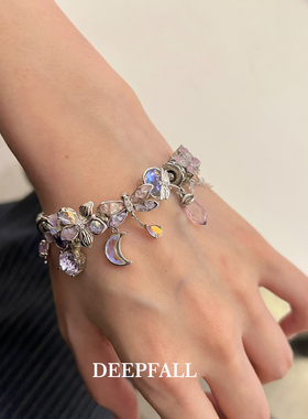 S925纯银复古风水晶手链