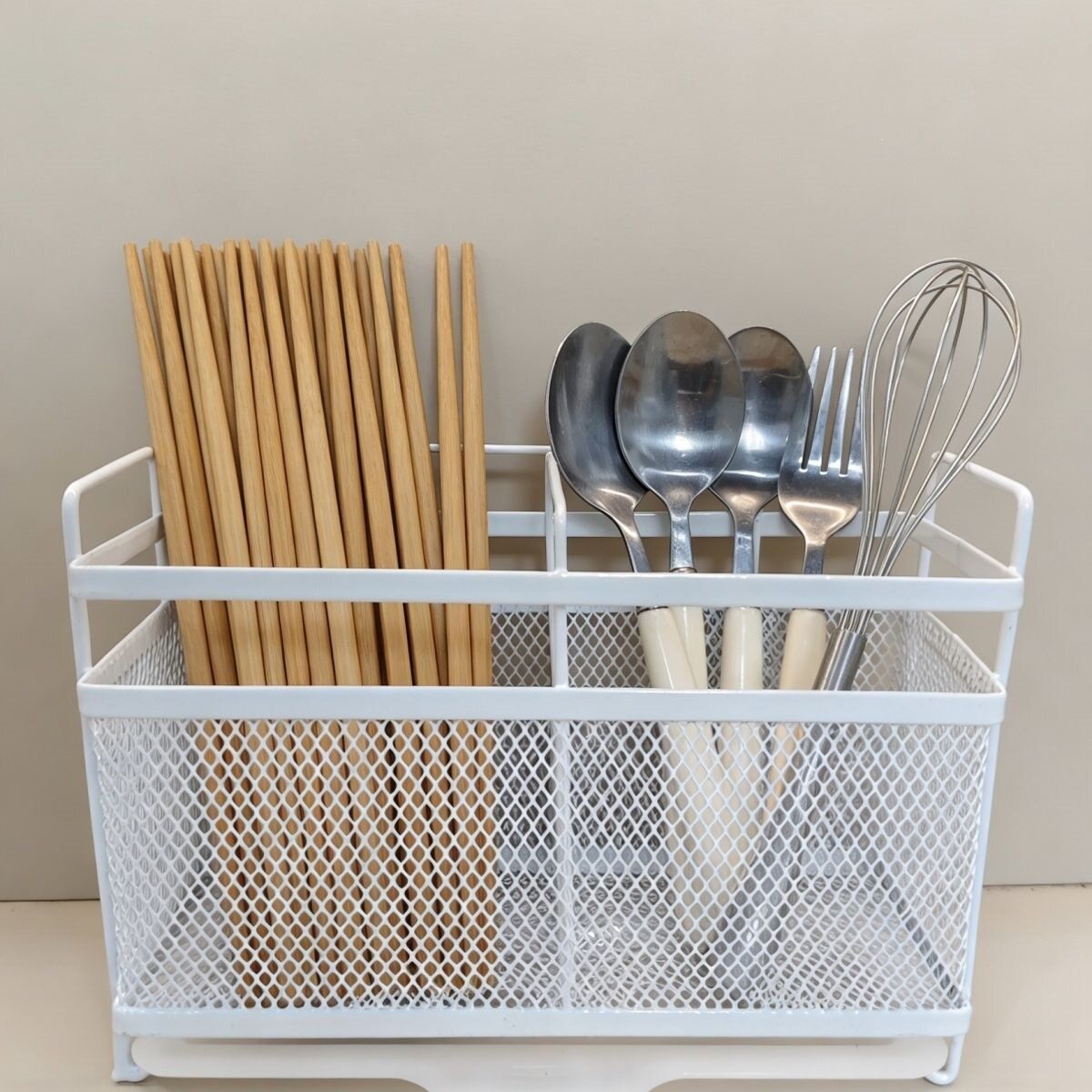 European and American style chopstick storage box household chopstick storage rack kitchen chopstick spoon wall-mounted countertop tube chopstick cage