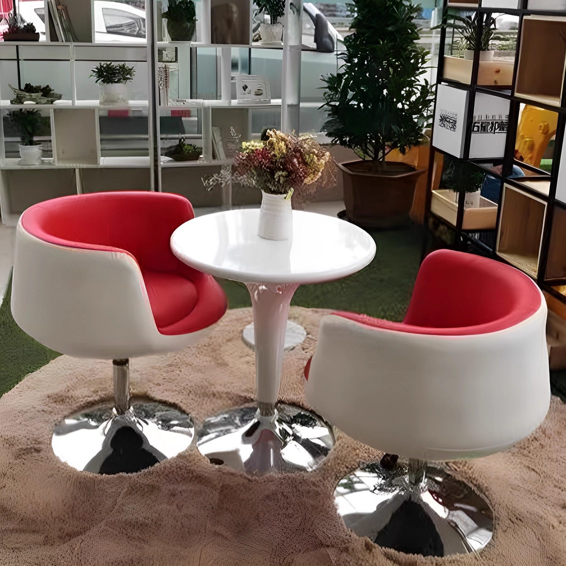 可升降茶几小圆桌酒吧展会白色洽谈桌接待桌椅组合阳台休闲小茶桌,淘宝优惠券,粉丝福利购,淘宝优惠卷