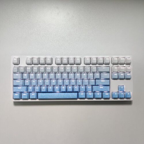 等高线正刻透光PBT热升华原厂高度渐变客制化机械键盘磁轴键帽 - 图2