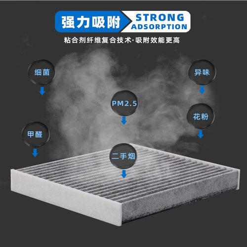 卡罗拉凯美瑞花冠致炫皇冠威驰RAV4雷凌汉兰达空调滤芯空滤清器格 - 图2