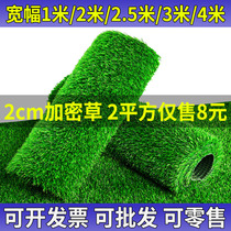 Simulation Lawn Carpet Artificial Balcony Outdoor Nursery Bed Cushion Plastic Artificial Turf Decorated Green False Grass Mat