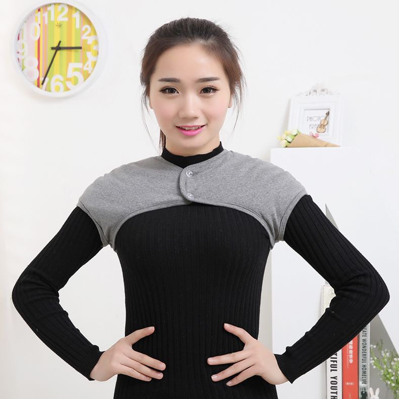 秋冬季纯棉护肩保暖睡觉女士中老年人护肩膀月
