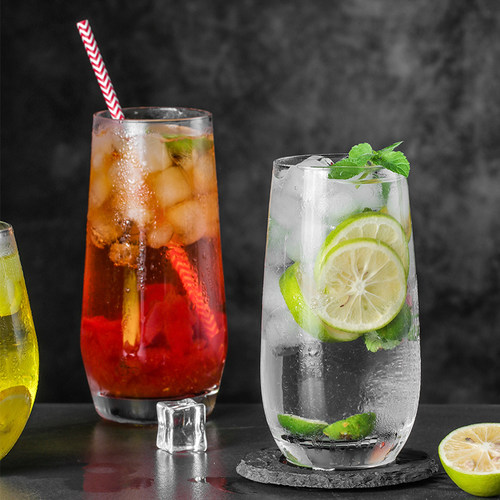莫吉托杯 鸡尾酒杯ins风酒吧北欧果酒mojito创意慕斯玻璃洋酒杯子 - 图1