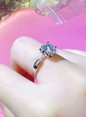 女高碳钻淑女小蛮腰修饰手型戒指