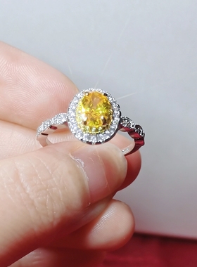 925银钻石戒指女INS风