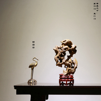 Chinese style case head swing piece boutique Taihu stone lingbi stone collection ornamental stone chishi stone original stone Taihu stone swaying piece