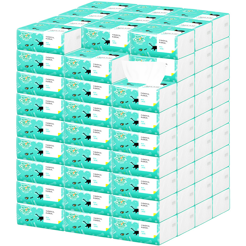 聪妈原木4层30包抽纸整箱家庭卫生纸巾家用实惠装聪明妈妈生活馆