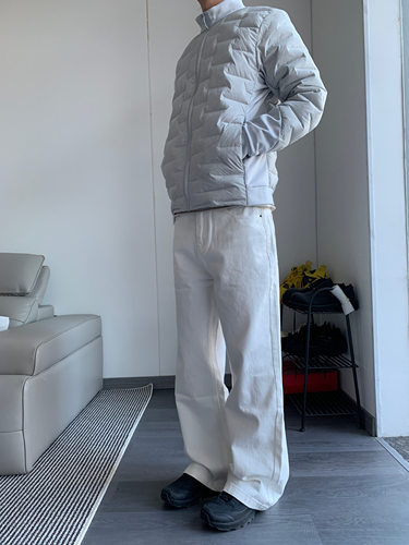 CAGT 春秋宽松阔腿韩版直筒牛仔裤纯棉休闲基础长裤男学生潮情侣 - 图2