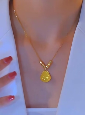 新中式弥勒佛吊坠项链