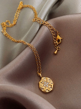 INS潮网红八芒星项链冷淡风吊坠