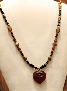 ANZHI原创复古心形暗黑系项链女百搭