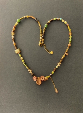 【秋露】ANZHI原创复古新中式项链女小众设计感高级冬季毛衣链