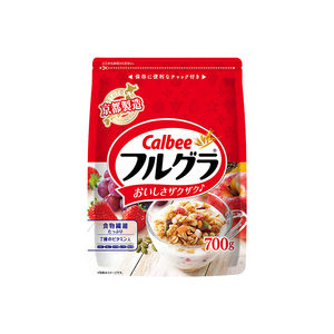 【自营】Calbee卡乐比水果麦片即食早餐冲饮谷物原味700g日本进口