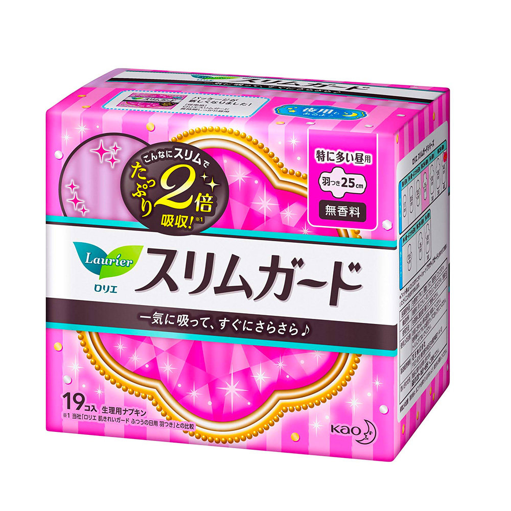 【自营】日本laurier乐而雅25cm19片 天猫国际自营全球超级店卫生巾