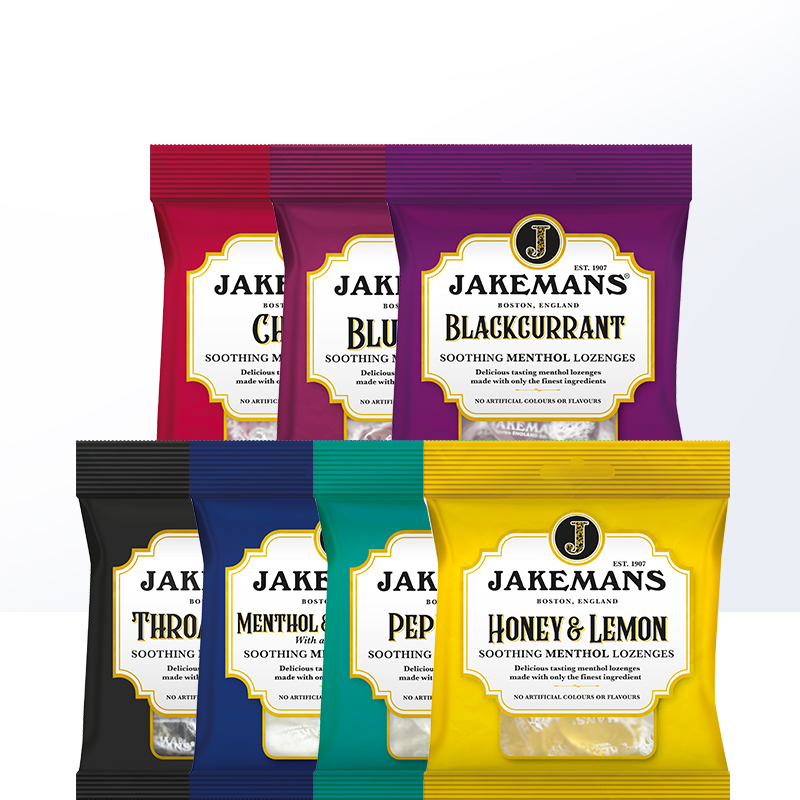 【自营】Jakemans蜂蜜柠檬糖英国进口润喉糖薄荷糖护嗓清凉糖果 - 图1