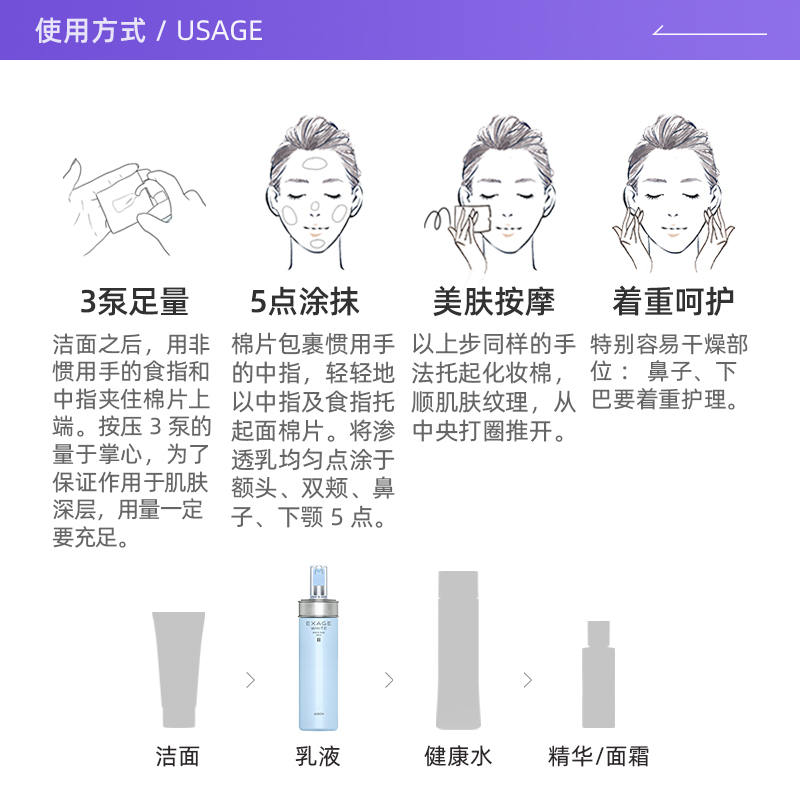 【自营】正品澳尔滨清新焕白渗透乳乳液200ml透亮细腻祛斑美白-图2