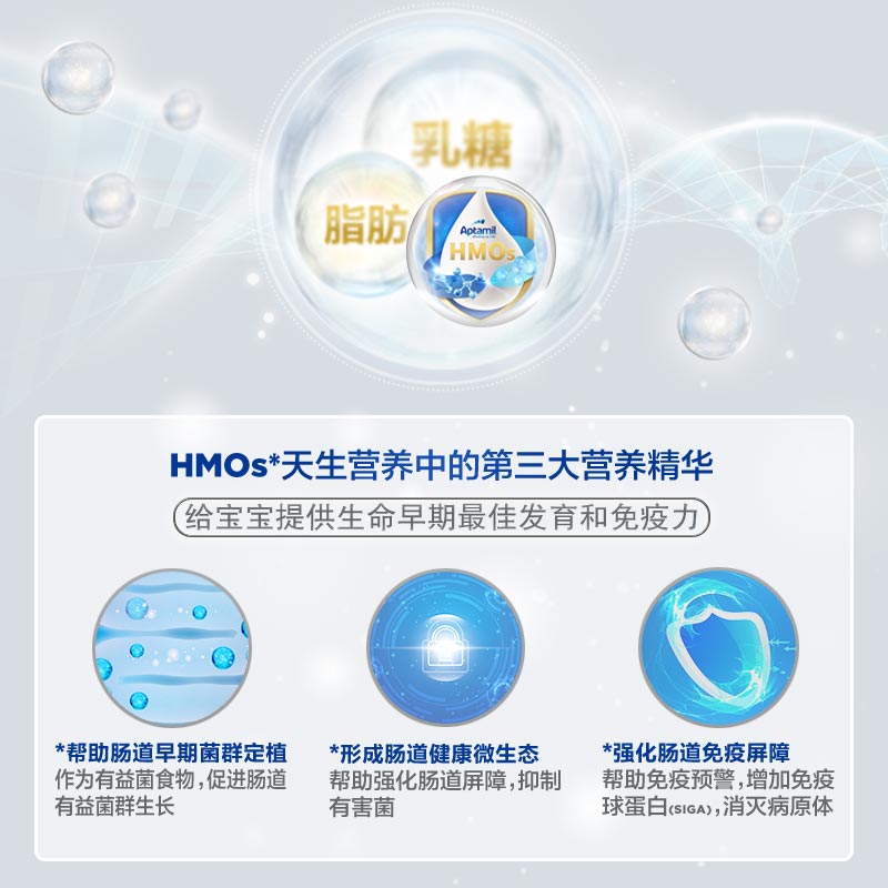 天猫国际进口超市德国产爱他美白金版双重HMO幼儿配方奶粉2+段 2岁及以上800g3