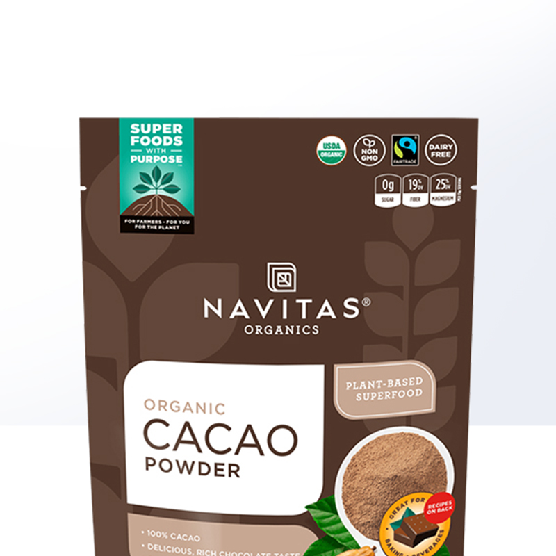 【自营】美国navitas可可粉烘焙纯冲饮原生未碱化无蔗糖生酮Cacao