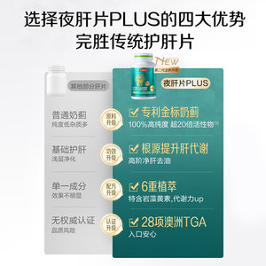 【自营】汤臣倍健金标奶蓟草PLUS升级款专利护肝片水飞蓟熬夜应酬