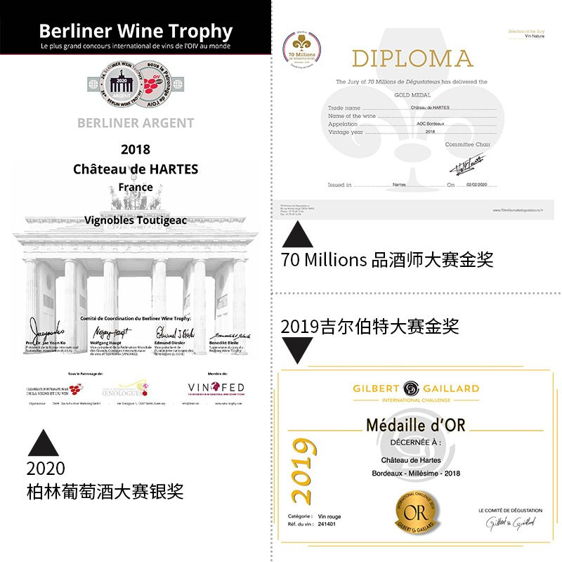 天猫国际进口超市【直营】法国原瓶进口红酒干红葡萄酒波尔多玛佐城堡木整箱送礼盒3